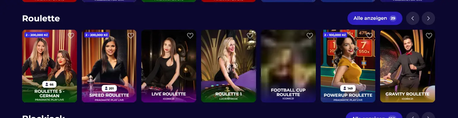 Live-Roulette-Tisch im Morospin Casino mit Echtzeit-Dealer